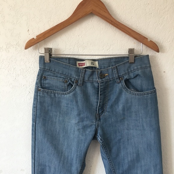 Women's Levi's 511 Light Washed Blue Jeans - Picture 4 of 5